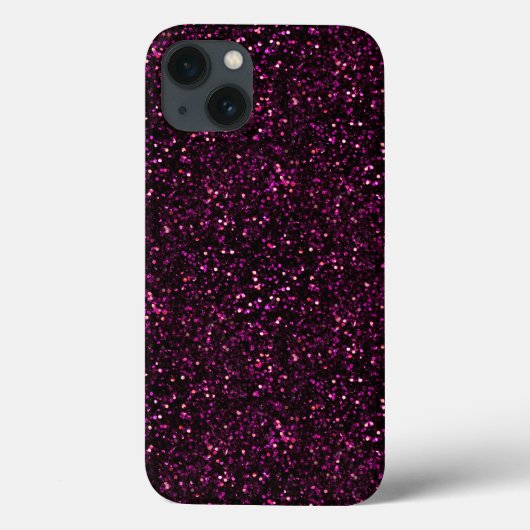 Donkere Roos Roze Posh Glitter Case-Mate iPhone Case (Achterkant)