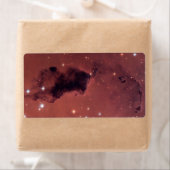 Donkere Roos Schaduw-stofwolken Etiket (Insitu)