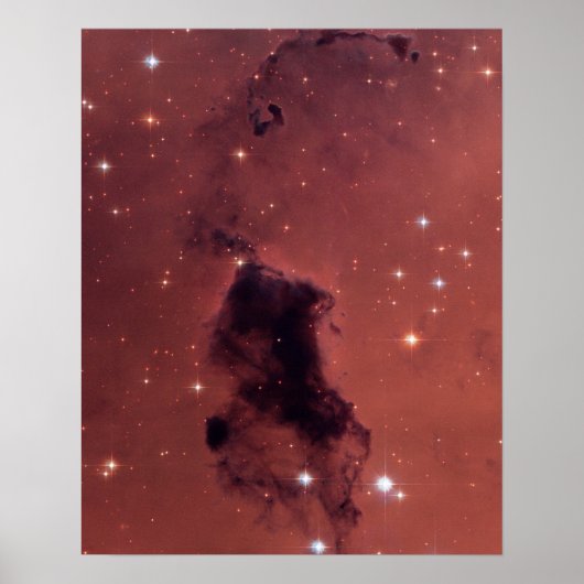 Donkere Roos Schaduw-stofwolken Poster (Voorkant)