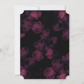 Donkere Roos tuin sparen de Datumkaarten Save The Date (Achterkant)