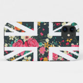 Donkere  Roos Union Jack British (UK) vlag Case-Mate iPhone Case (Achterkant (horizontaal))