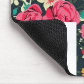 Donkere  Roos Union Jack British (UK) vlag Muismat (Hoek)