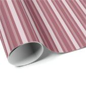 Donkere Roos Victoriaans streep Cadeaupapier (Rol Hoek)