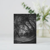 Donkere route briefkaart (Staand voorkant)