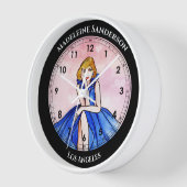 Donkere Royal Blue Cocktail Gown Mode Illustratie (Hoek)