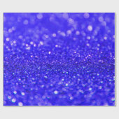 Donkere Royal Blue Glitter Design Cadeaupapier (Vlak)