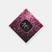 Donkere roze faux glanzend glitter sparkles Sweet  Servet (Hoek)