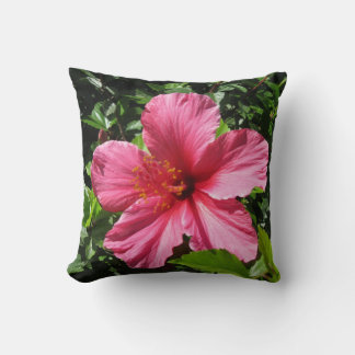 Donkere Roze Hibiscus Kussen