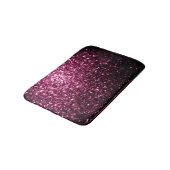 Donkere roze vlek met glanzend glitter badmat (Gekanteld)