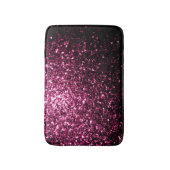Donkere roze vlek met glanzend glitter badmat (Voorkant Verticaal)