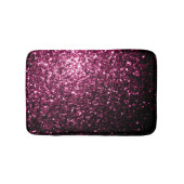 Donkere roze vlek met glanzend glitter badmat (Voorkant)