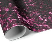 Donkere roze vlek met glanzend glitter cadeaupapier (Rol Hoek)