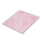 Donkere roze Waterverf Verf kunst Feminine Art Tegeltje (Zijkant)