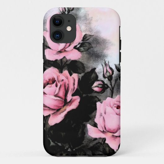  donkere Rozen Case-Mate iPhone Case (Achterkant)