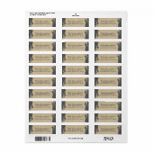  donkere Rozen en kraftweddenschappen Etiket (Full Sheet)