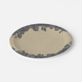 donkere Rozen en kraftweddenschappen Papieren Bordje (Gekanteld)