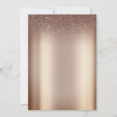 Donkere Rozen, String Lights Glitter 80ste Verjaar Kaart (Achterkant)