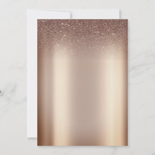 Donkere Rozen, String Lights Glitter 80ste Verjaar Kaart (Achterkant)