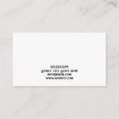 Donkere Rozen Twee Zwart-Wit Tattoo Artiest Visitekaartje (Achterkant)