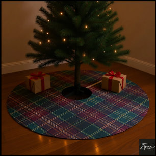 Donkere ruitklassieker tartan groen rood kerstboom rok