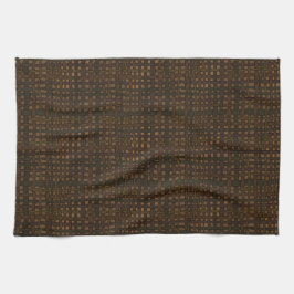 Donkere Rustic Burlap met Golden Glow Theedoek