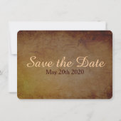 Donkere Rustieke Save the Date Kaart Huwelijk tuss (Achterkant)