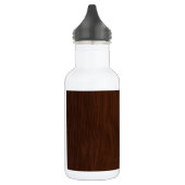 Donkere ruw hout Achtergrond Waterfles (Links)