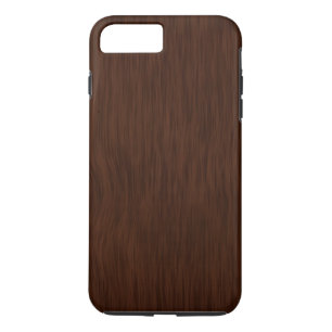 Donkere ruwe houtnerf achtergrond 	iPhone 8/7 plus hoesje