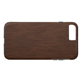 Donkere ruwe houtnerf achtergrond Case-Mate iPhone case (Achterkant (Horizontaal))