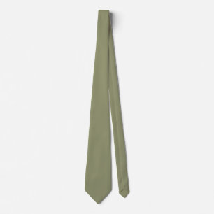 Donkere Sage Green 91946E Kleur - Optie om naam to Stropdas