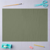 Donkere Sage Groene Elegante Neutrale Effen Duidel Tissuepapier (Craft)