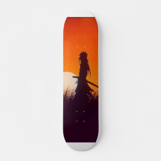 donkere samurai persoonlijk skateboard (Voorkant)