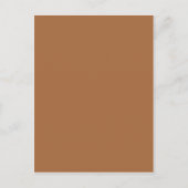 Donkere Sandy Beige Coffee Caramel Bruin Alleen kl Briefkaart (Voorkant)