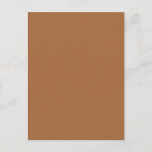 Donkere Sandy Beige Coffee Caramel Bruin Alleen kl Briefkaart (Voorkant)