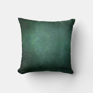 Donkere schaduwachtergrond - Blauwgroen groen Kussen