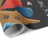 Donkere schatteiland Pirate Wrapping Paper Cadeaupapier (Rol Hoek)