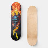 Donkere schedel dood vuur 2 persoonlijk skateboard (Voorkant)