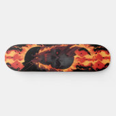 Donkere schedel dood vuur 5 Origineel Persoonlijk Skateboard (Horizontaal)