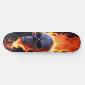 Donkere schedel dood vuur 7 persoonlijk skateboard (Horizontaal)