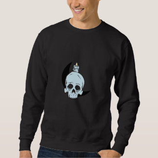 Donkere Schedel & Kaars Ontwerp | Horror Kunstprin Trui