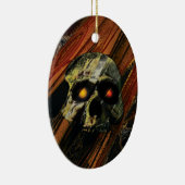 Donkere schedel keramisch ornament (Rechts)