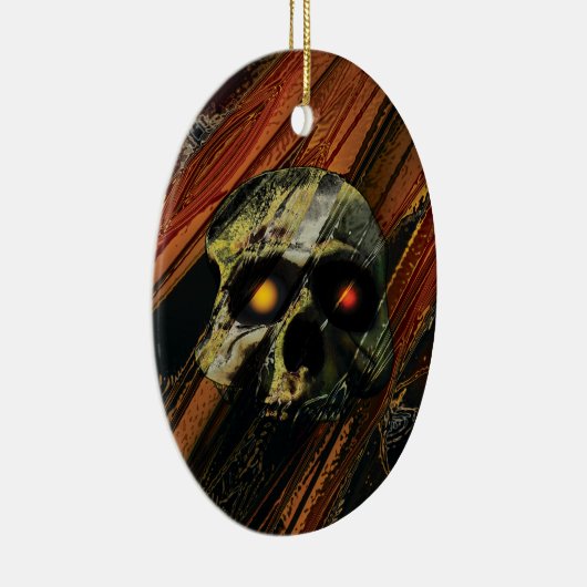 Donkere schedel keramisch ornament (Rechts)