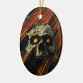 Donkere schedel keramisch ornament (Links)