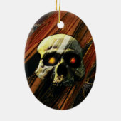 Donkere schedel keramisch ornament (Achterkant)