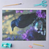 Donkere schedel Raven Tissue Paper Tissuepapier (Craft)