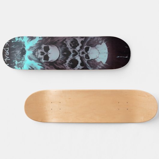 Donkere schedel Water 2 Persoonlijk Skateboard (Horizontaal)