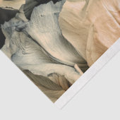 Donkere Schoonheid & Moody Blauwe Bloemen, Portret Tissuepapier (Detail)