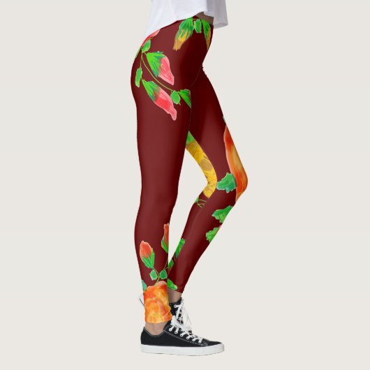 Donkere schuur Rode Leggings (Rechts)