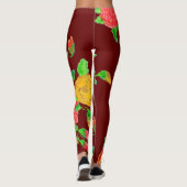 Donkere schuur Rode Leggings (Achterkant)