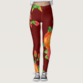 Donkere schuur Rode Leggings (Voorkant)